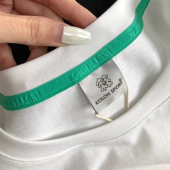 White Printed Short-Sleeved T-Shirt Kolon Sport - Picture 5 of 5